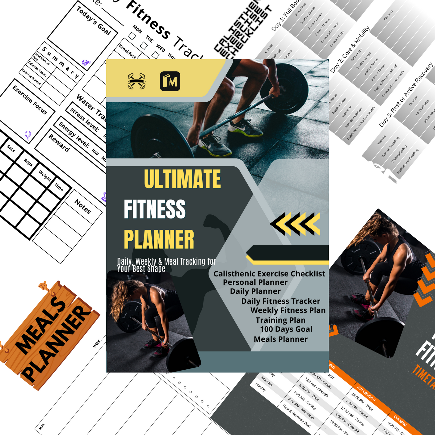Ultimate Fitness Planner – Daily, Weekly & Meal Tracking for health, workouts, and nutrition