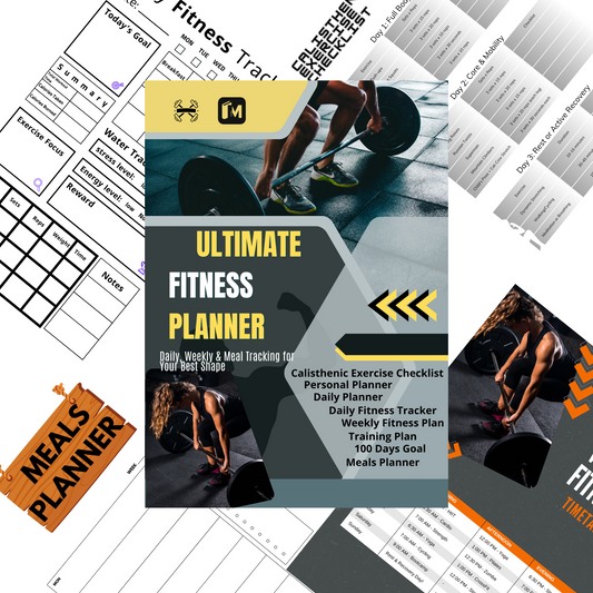 Ultimate Fitness Planner – Daily, Weekly & Meal Tracking for health, workouts, and nutrition