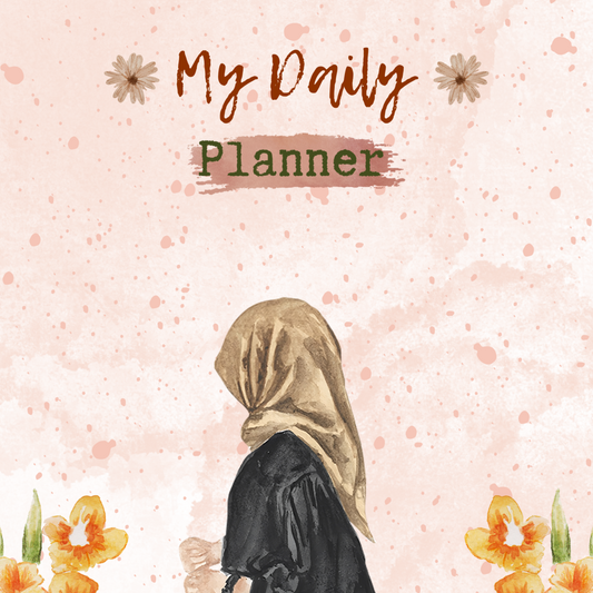 Minimalist daily planner with schedule, to-do list, priorities, gratitude, and notes.