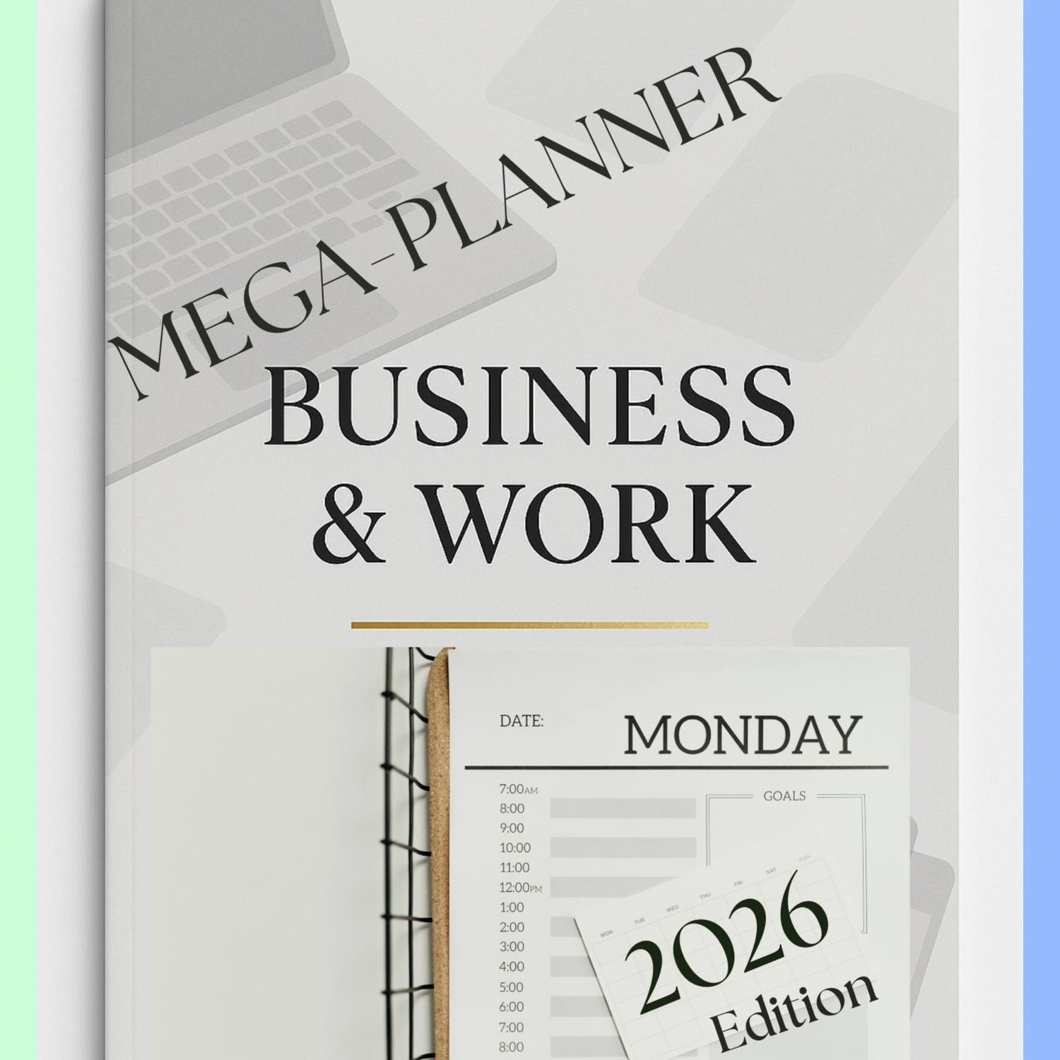 Entrepreneur’s Monthly Planner – Printable Digital Business Organizer PDF
