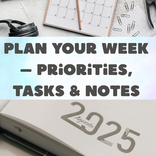 Weekly Planner PDF for productivity and organization
